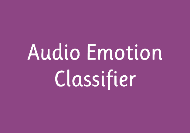 Audio Emotion Classifier