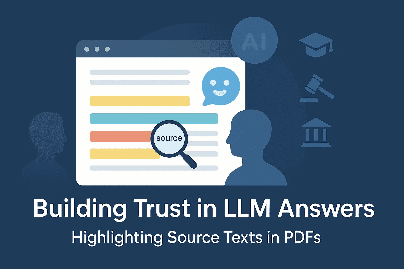 Generar confianza en las respuestas de LLM: Resaltar textos fuente en archivos PDF