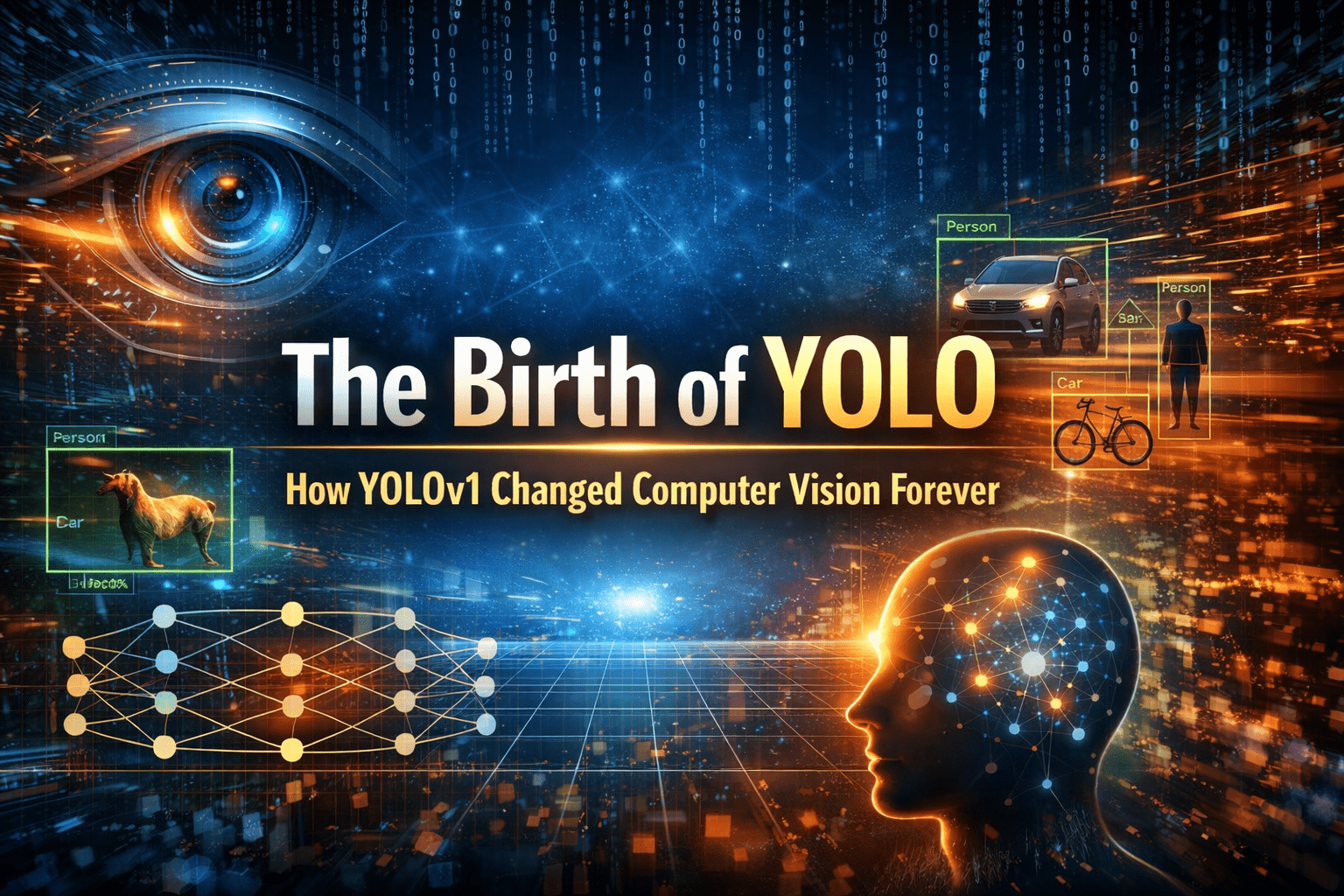 The Birth of YOLO: How YOLOv1 Changed Computer Vision Forever