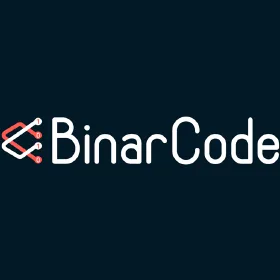 logotipo de código binario